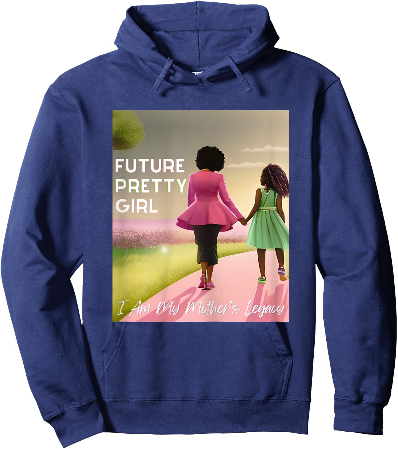 Future Pretty Girl | First Black Sorority 08 Hoodie - Hoodie | Navy