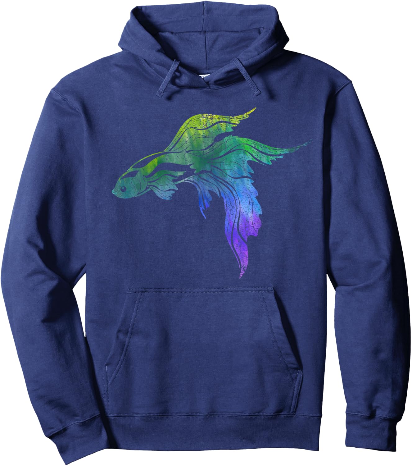 Aquarium Owner Siamese Fighting Fish Colorful Betta Fish Hoodie - Hoodie | Navy