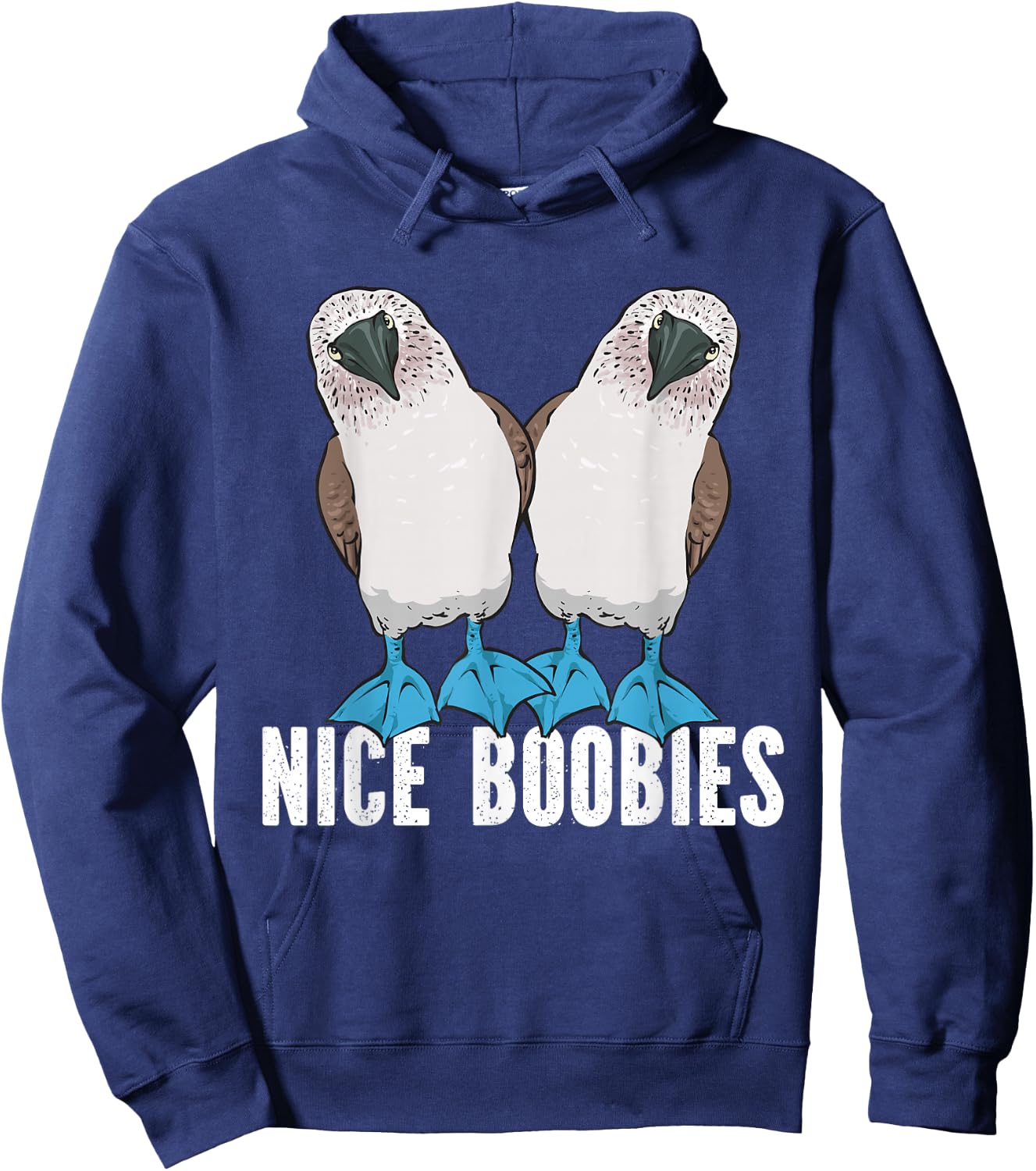 Blue-footed Booby Seabird Nice Boobies Hoodie - Hoodie | Navy