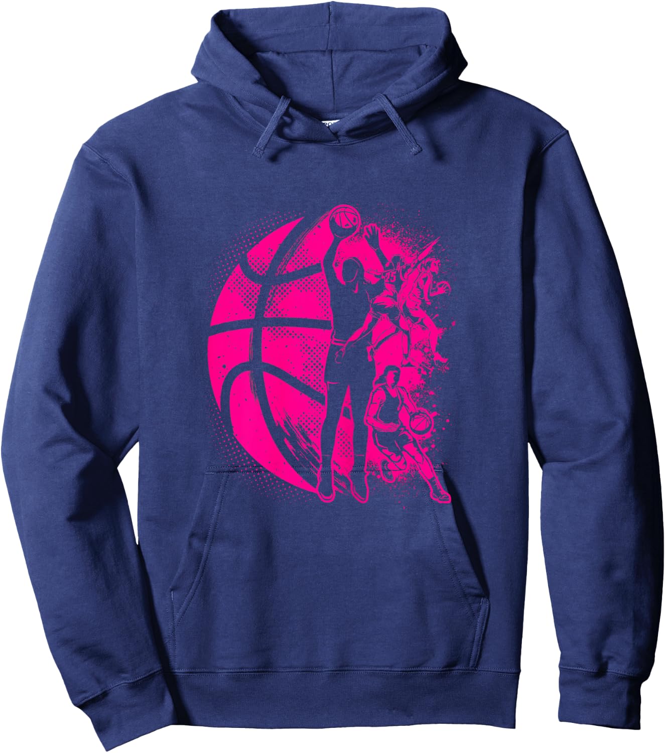 Basketball Girl Women Kids Female Basketball Team Hoodie - Hoodie | Navy