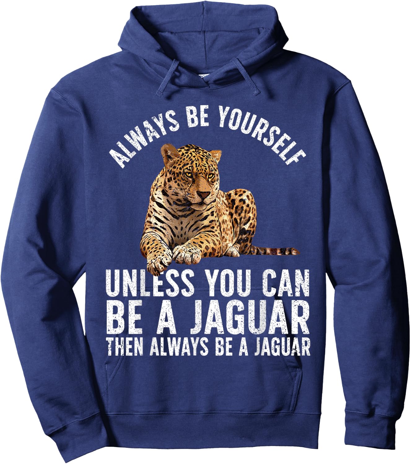 Cool Jaguar Art Women Safari Animal Leopard Jaguars Hoodie - Hoodie | Navy
