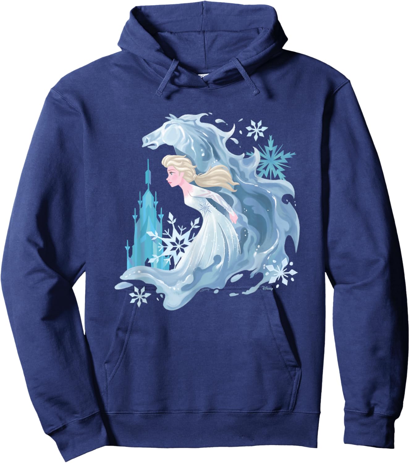 Frozen 2 - Elsa and Water Horse Hoodie - Hoodie | Navy