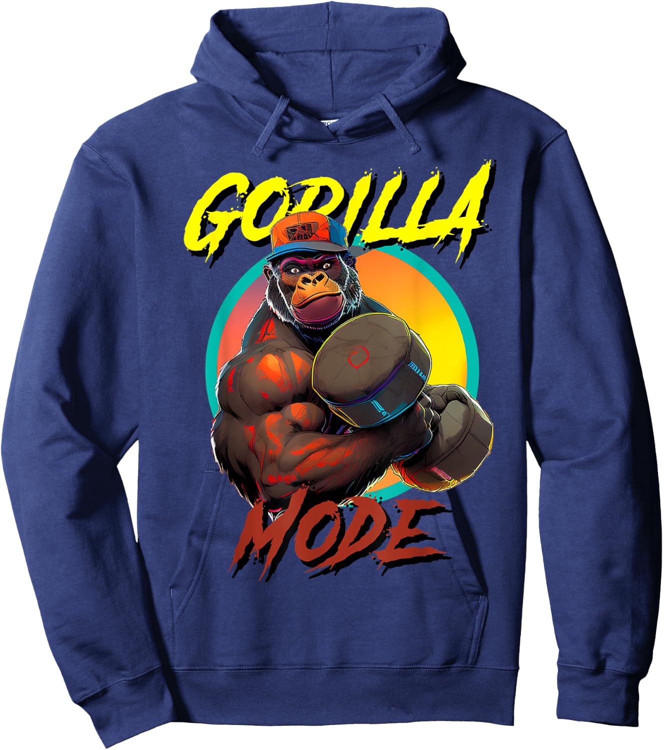 Bodybuilding Gorilla Mode workout Hoodie - Hoodie | Navy