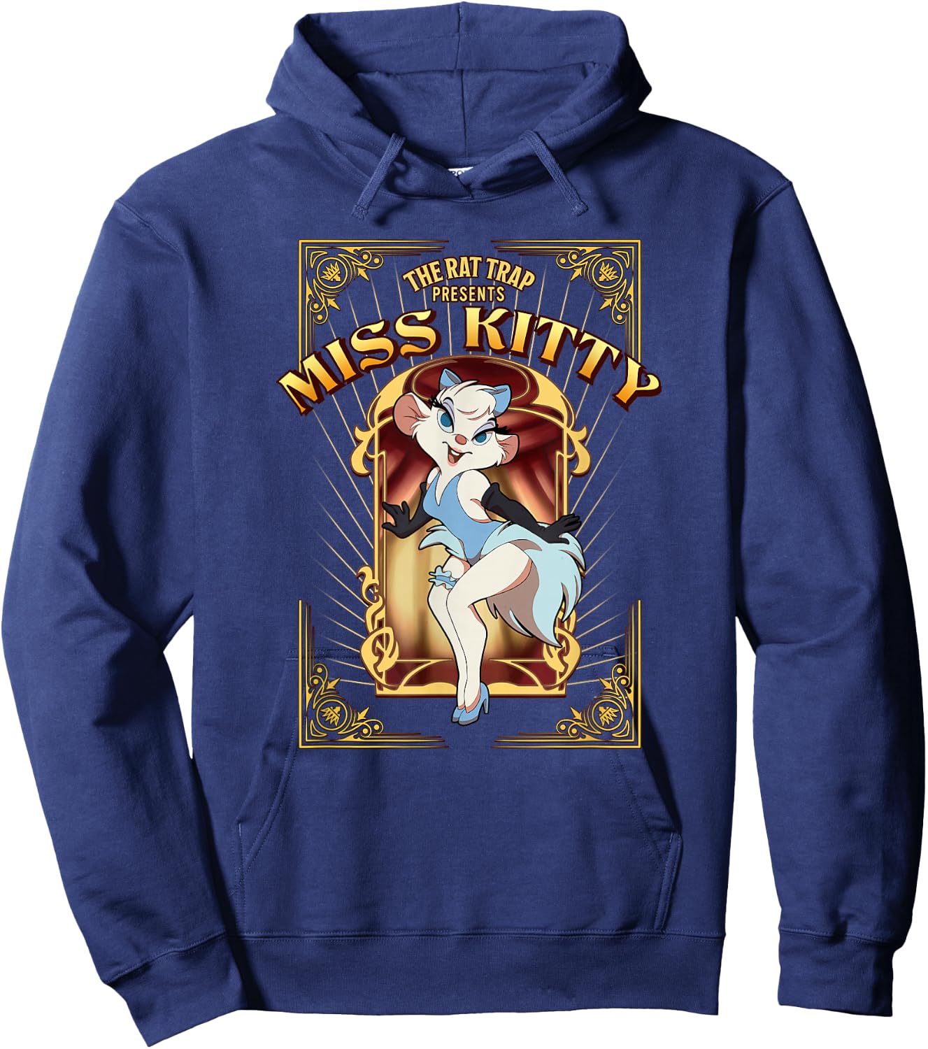 Disney The Great Mouse Detective Miss Kitty Classic Poster Hoodie - Hoodie | Navy