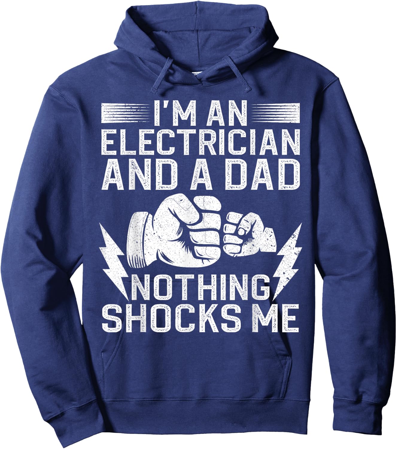 Funny Electrician Design Daddy Electrical Engineers Hoodie - Hoodie | Navy