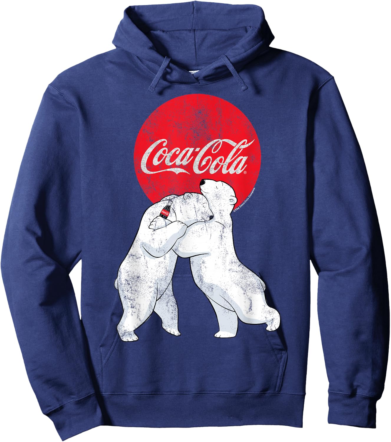 Coca-Cola Christmas Polar Bears Classic Logo Hoodie - Hoodie | Navy