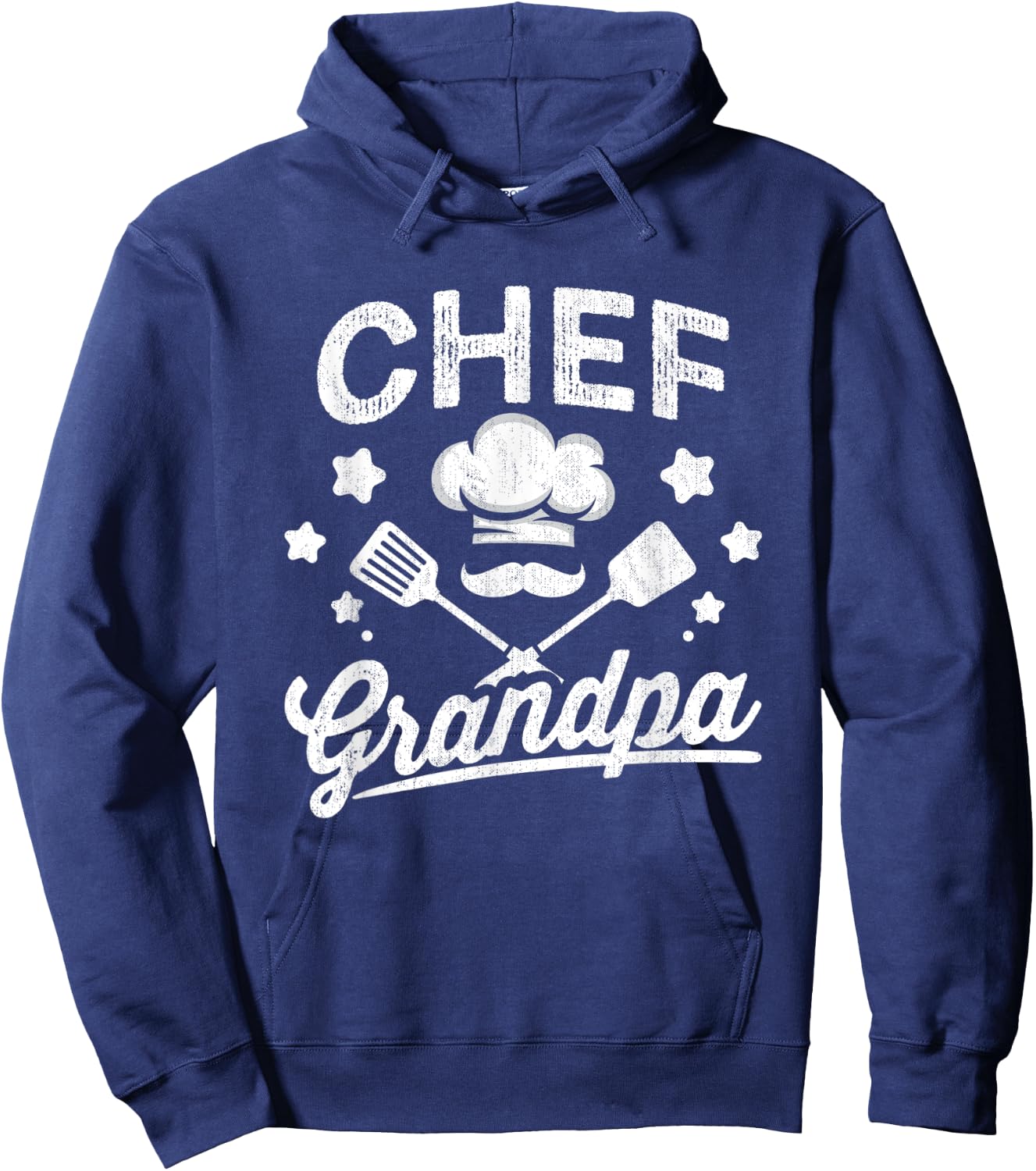 Chef Grandpa Head Chef Cook Cooking Sous Chef Cuisine Hoodie - Hoodie | Navy