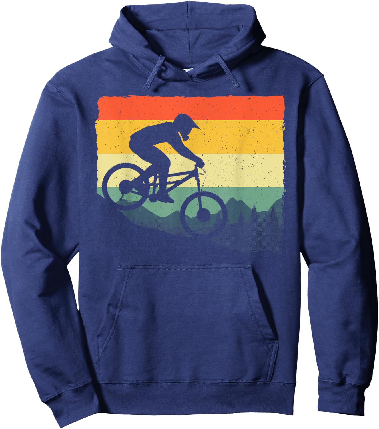 Funny Mountain Bike Art Women Mountainbike Rider Hoodie - Hoodie | Navy