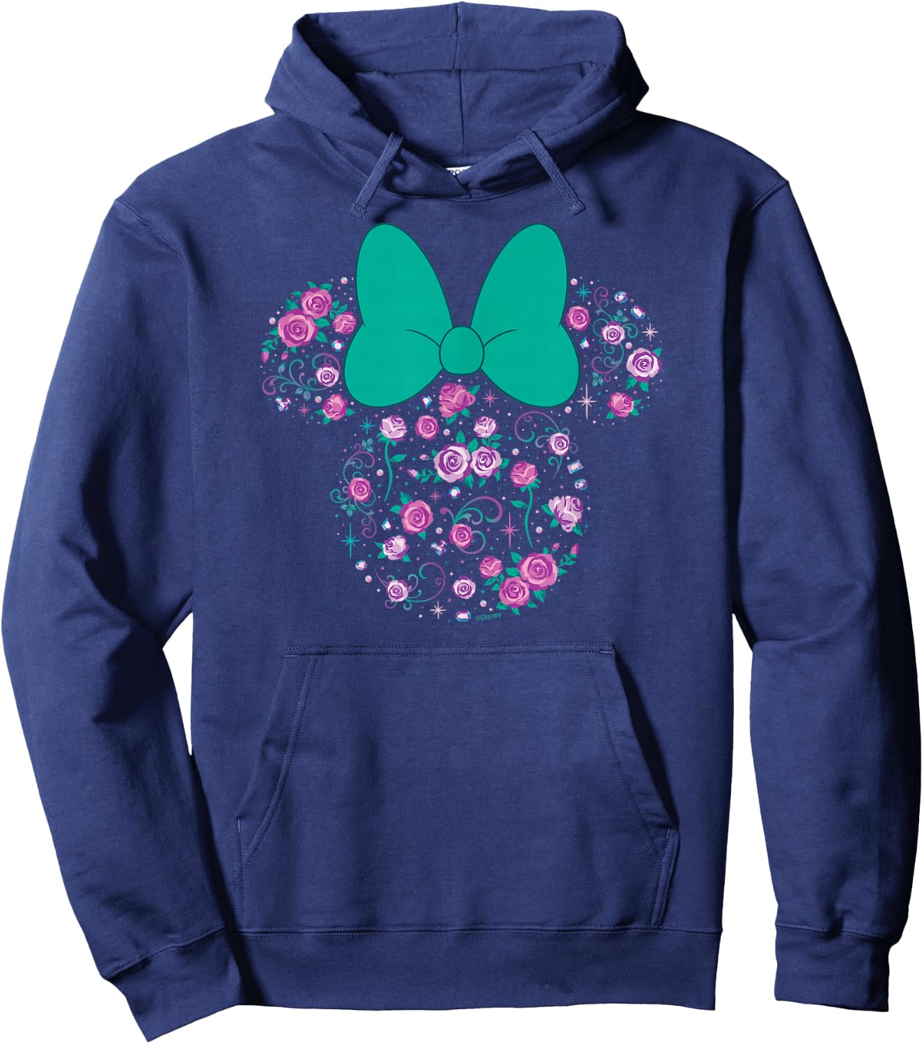 Disney Minnie Mouse June Birth Month Birthstone & Flowers Hoodie - Hoodie | Navy