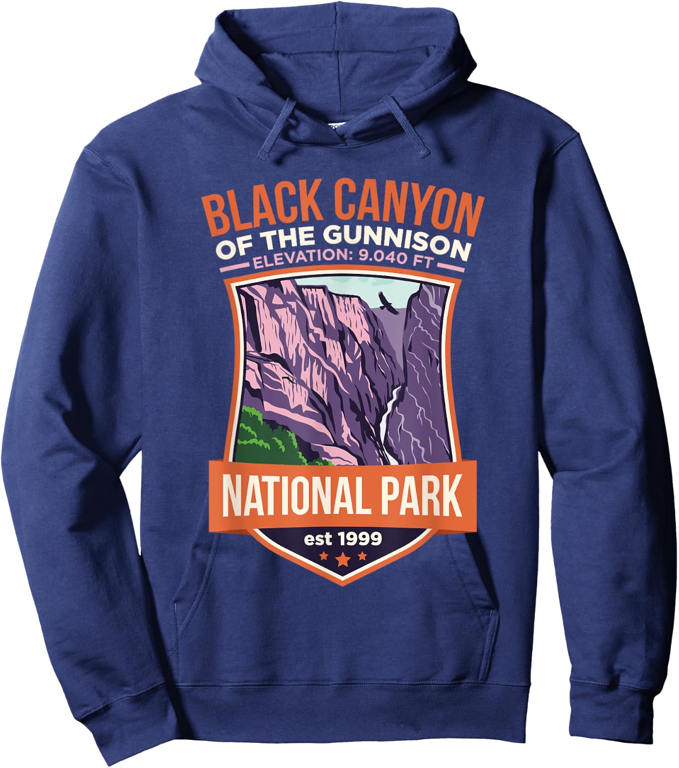 Black Canyon of the Gunnison National Park US Colorado Hoodie - Hoodie | Navy