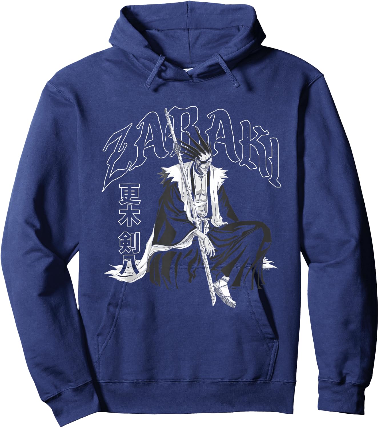 Bleach Zabaki Gothic Print Anime Hoodie - Hoodie | Navy