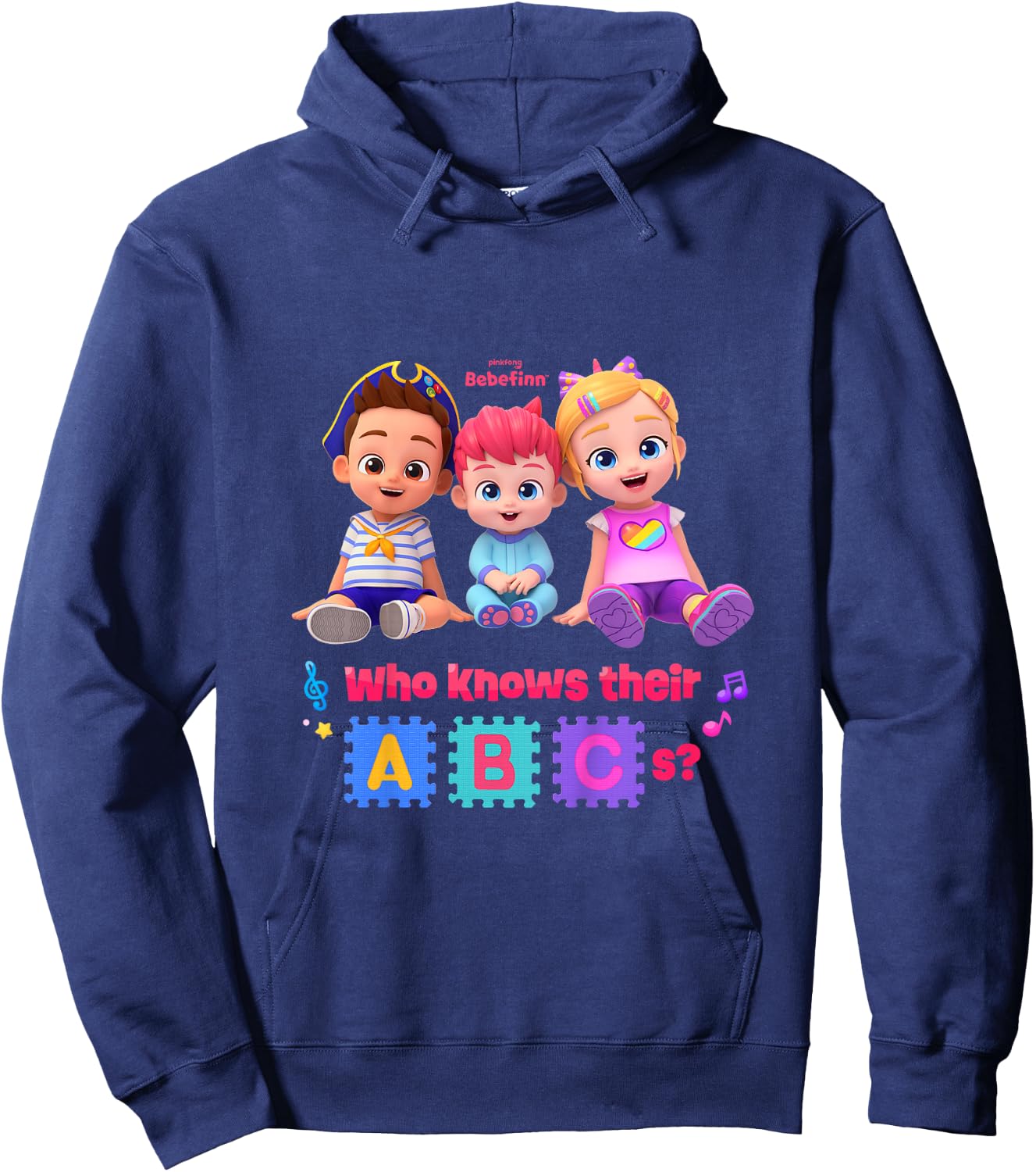 Pinkfong Bebefinn Official Hoodie - Hoodie | Navy
