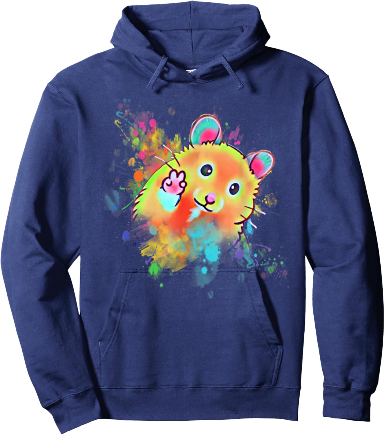 Funny Hamster T For Boys, Girls, Men, Women & Kids Hamster Hoodie - Hoodie | Navy