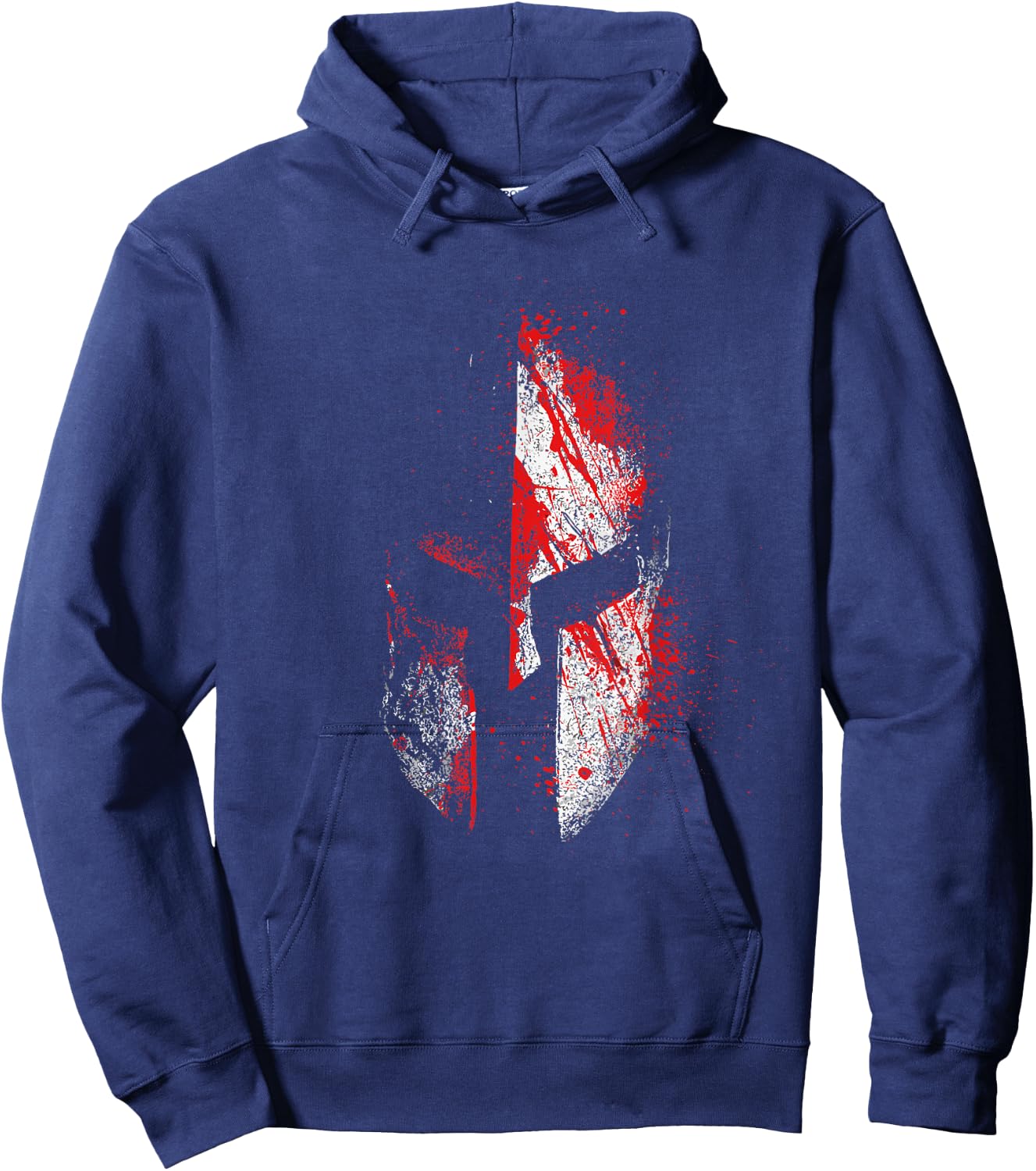 Sparta Warrior Molon Labe Vintage Blood Gym Fitness Hoodie - Hoodie | Navy