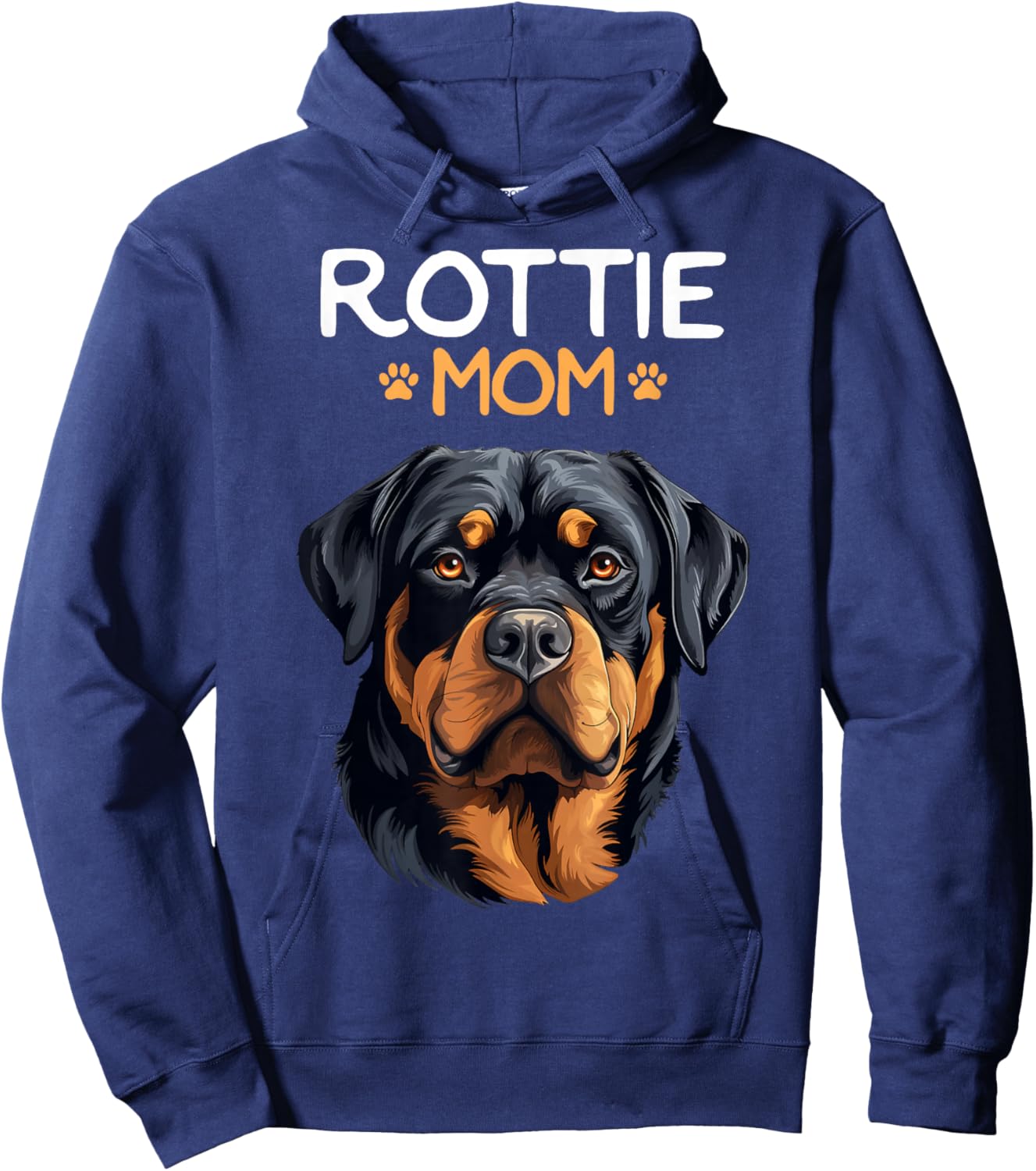 Rottie Mom Rottweiler Dog Mama Hoodie - Hoodie | Navy