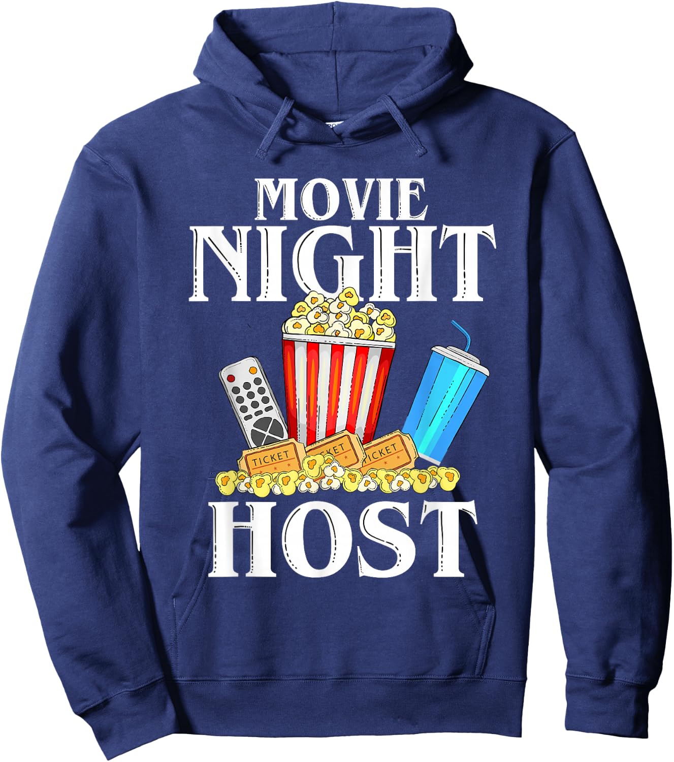 Family Movie Night Outfit Women Kids - Movie Lover Hoodie - Hoodie | Navy