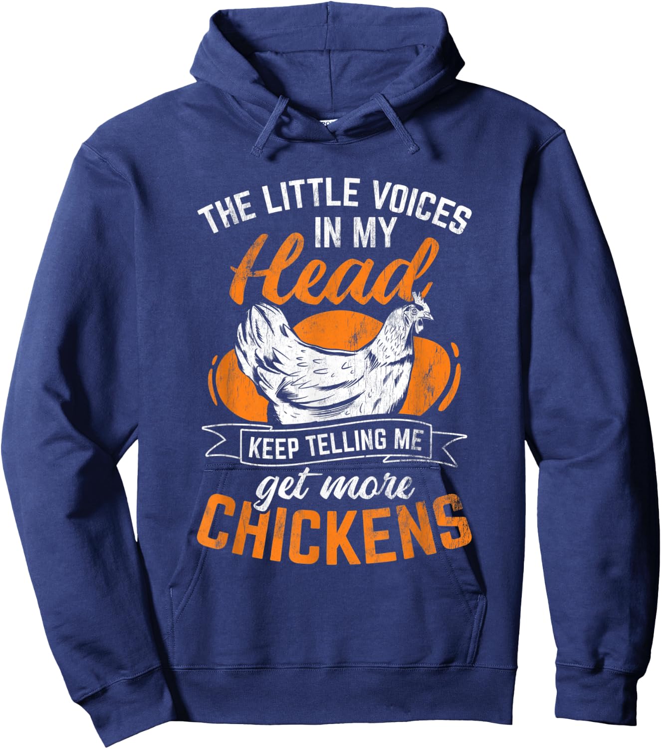Keep Telling Me Get More Chicken Hoodie - Hoodie | Navy