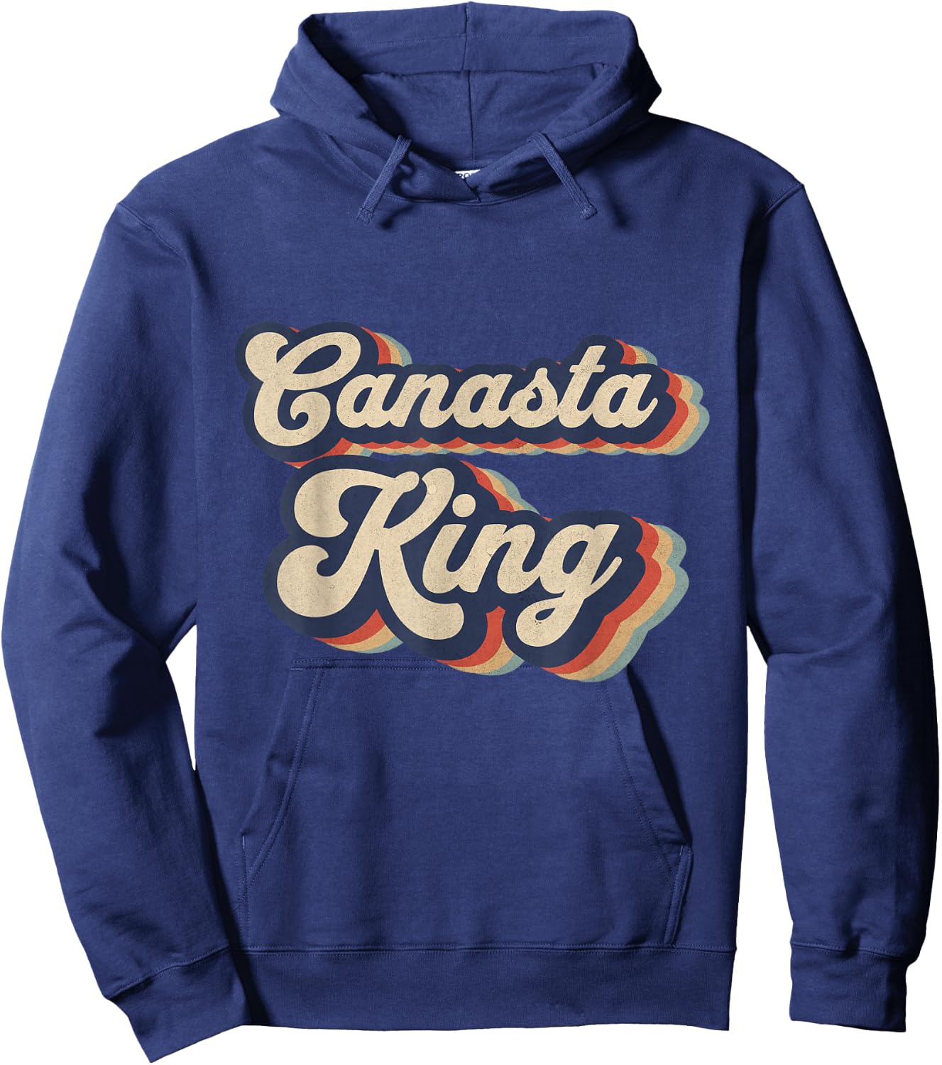 Canasta King Vintage Designs Funny Canasta Card Game Hoodie - Hoodie | Navy