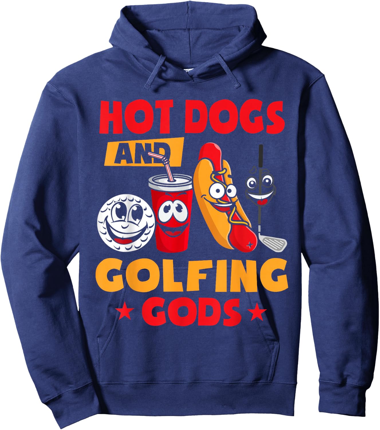 Funny Golf Shirts -Adults Black Small Golf Hoodie - Hoodie | Navy