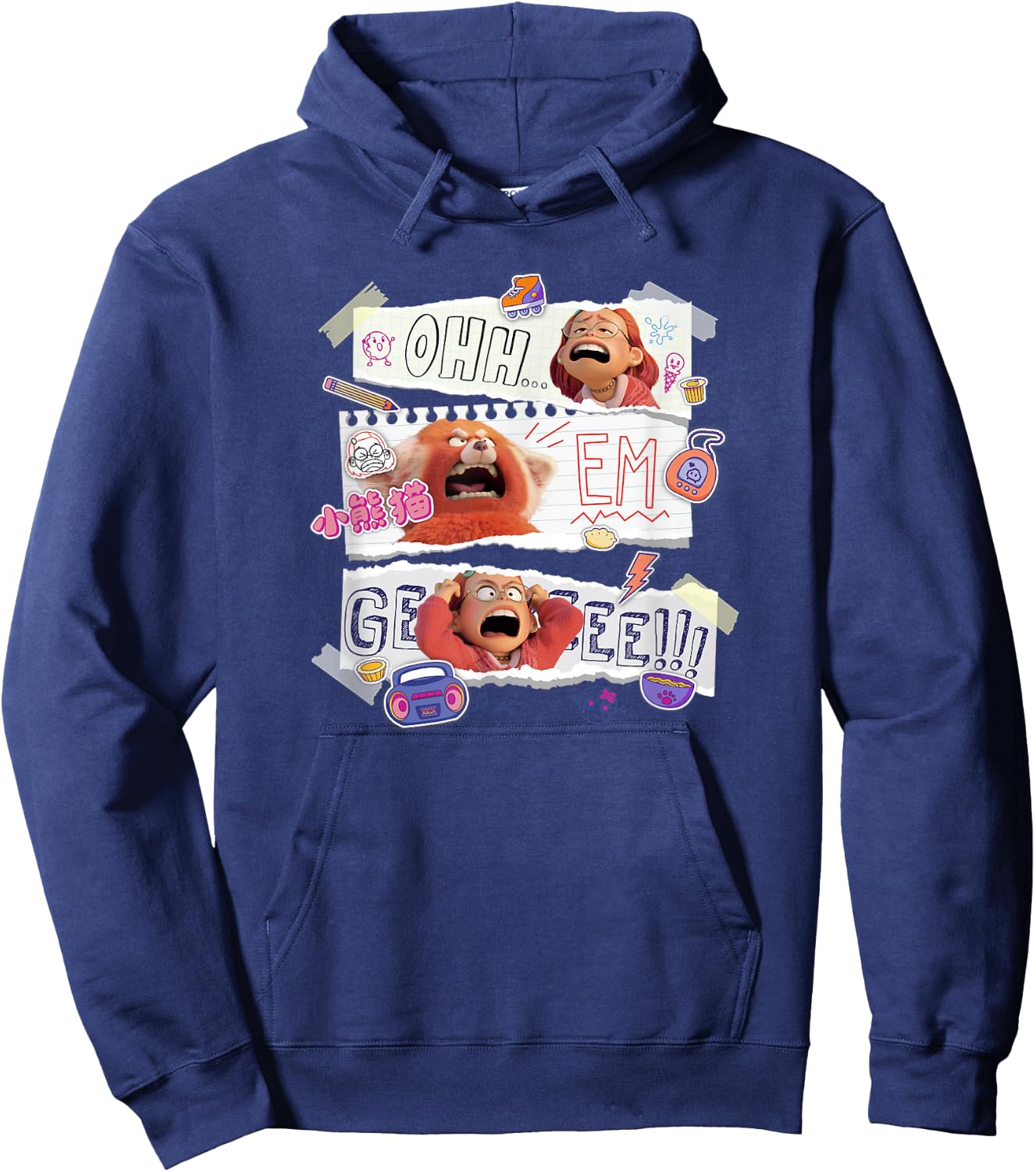 Disney Pixar Turning Red Mei OH EM GEEEE Hoodie - Hoodie | Navy