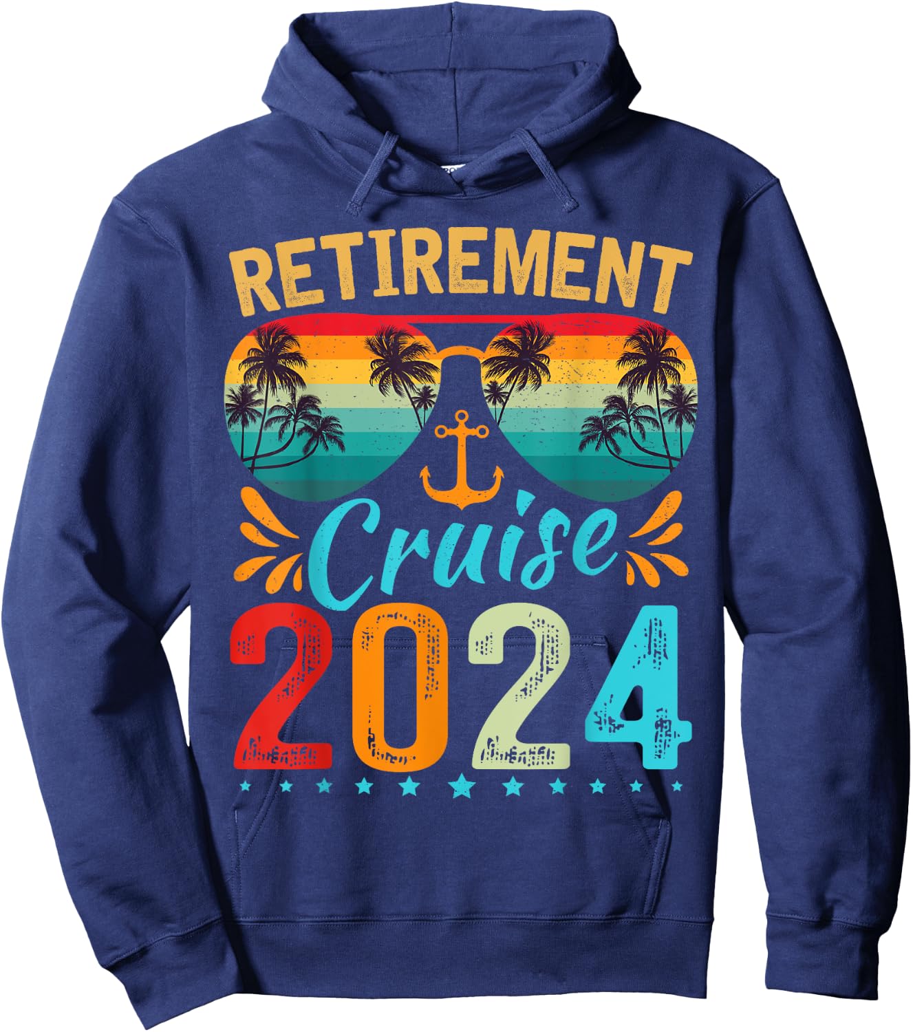 Retirement Cruise 2024 Retired Cruising Trip Vacation Hoodie - Hoodie | Navy