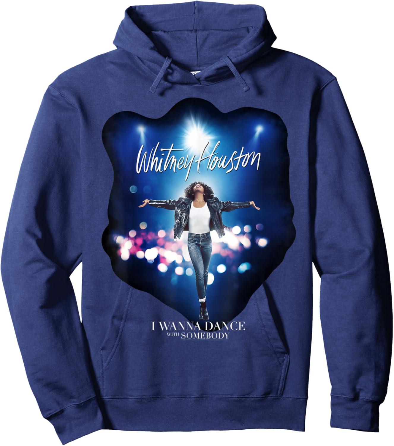 Whitney Houston I Wanna Dance With Somebody Hoodie - Hoodie | Navy