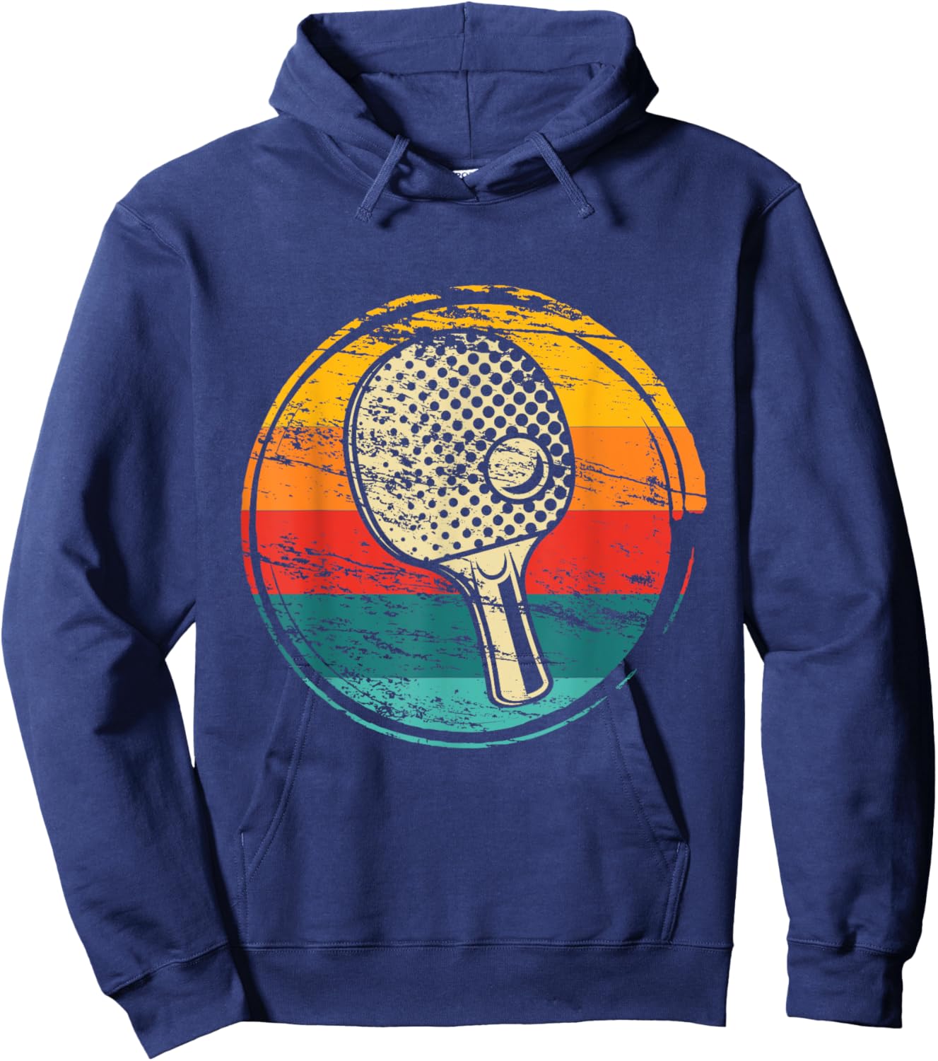 Retro Ping Pong Player - Table Tennis Tournament Lover Hoodie - Hoodie | Navy