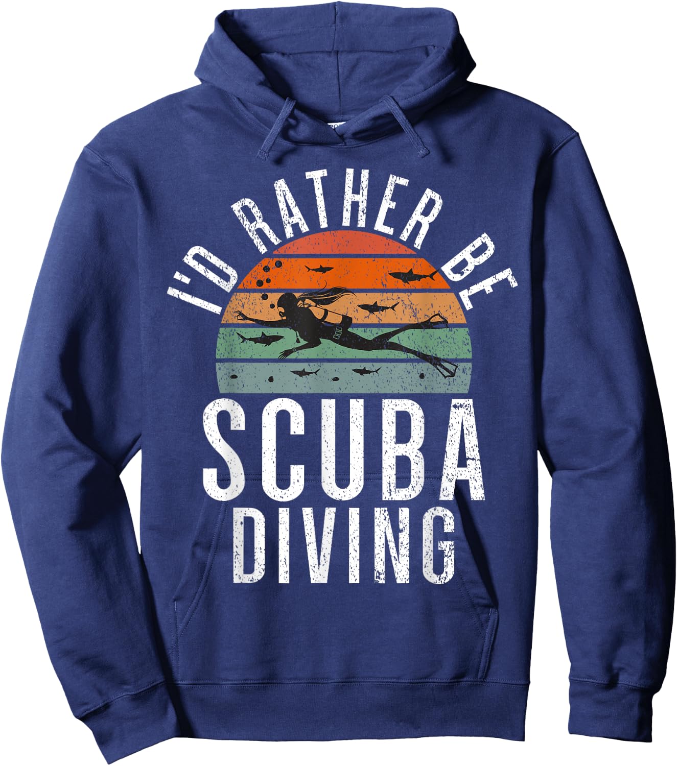 Id rather be Scuba Diving Hoodie - Hoodie | Navy