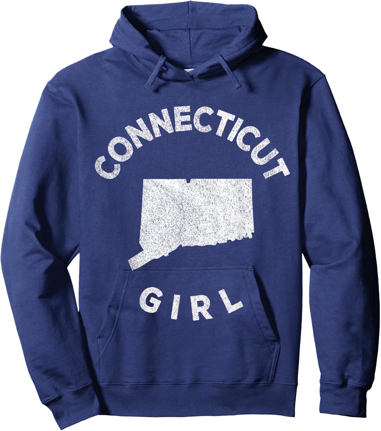 Connecticut Girl Funny Hometown Home Connecticut Roots Hoodie - Hoodie | Navy
