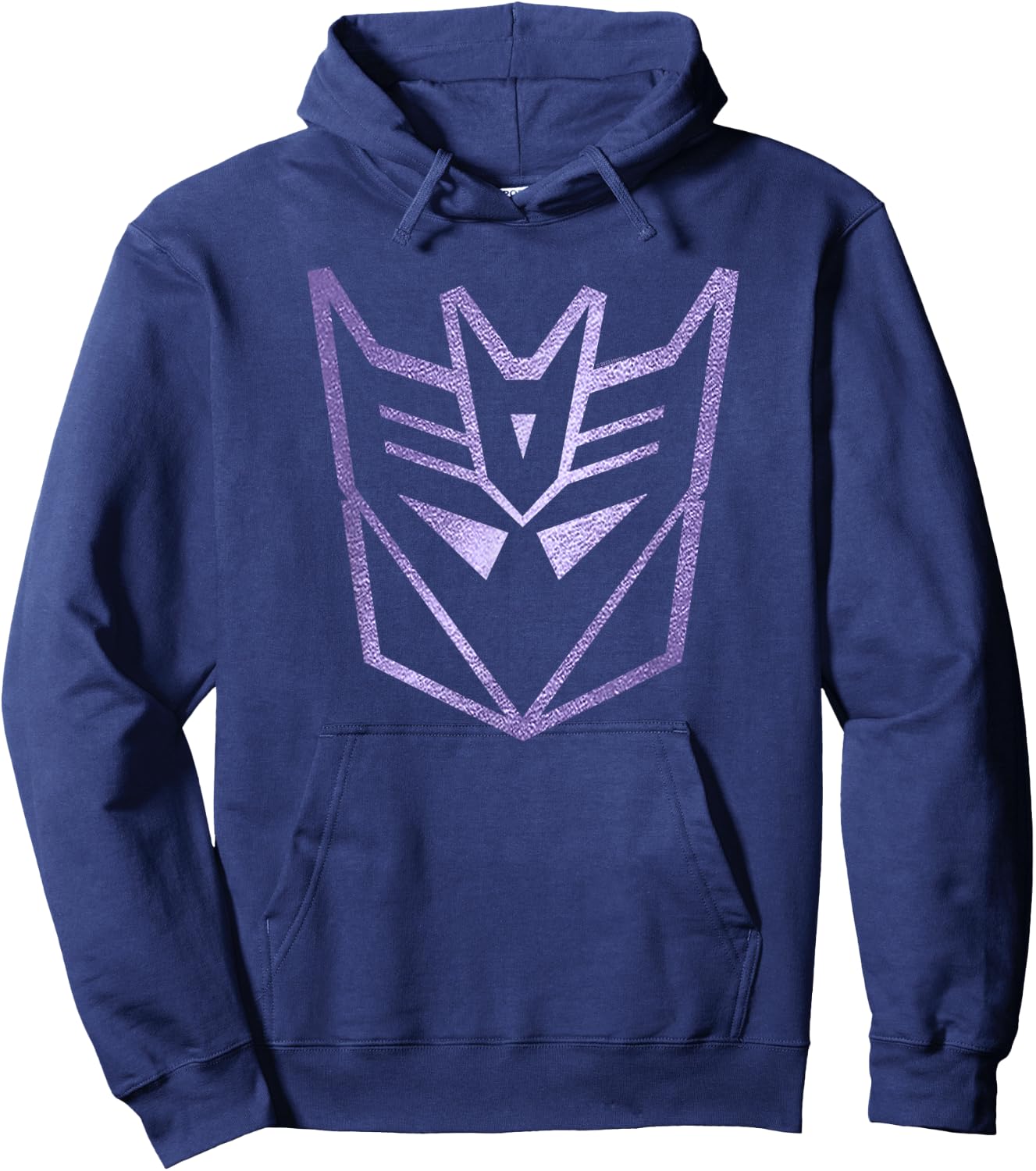 Transformers Decepticons Classic Metal Purple Logo Hoodie - Hoodie | Navy