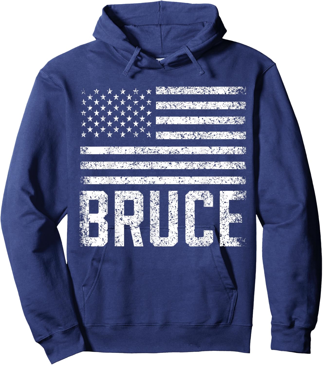 Bruce Birthday Forename Name Personalized USA Hoodie - Hoodie | Navy