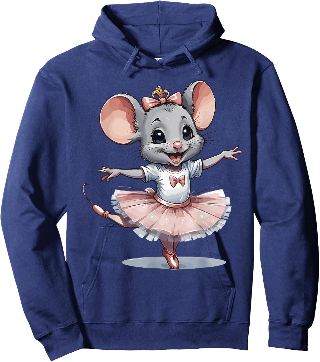 Cute Unique & Modern Mouse Ballet & Ballerina Hoodie - Hoodie | Navy