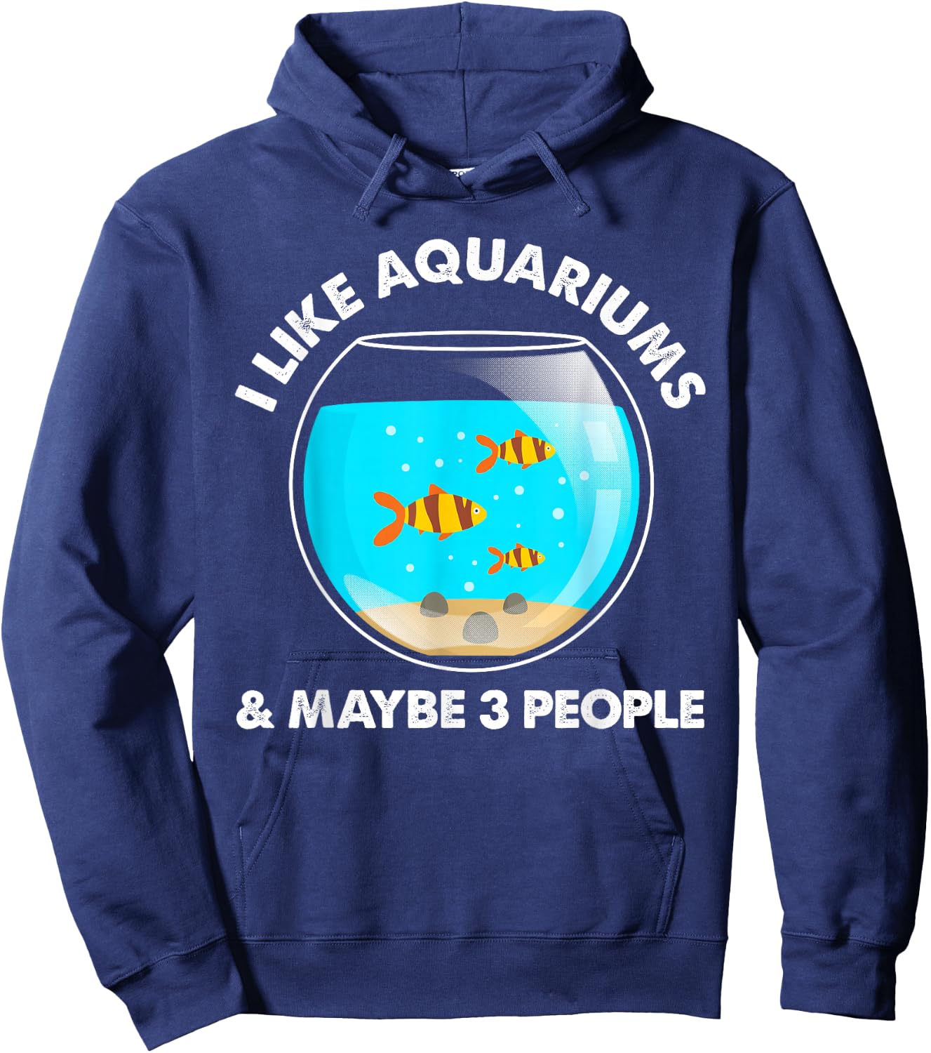 Cool Aquarium Women Fish Tank Aquarist Fish Lovers Hoodie - Hoodie | Navy