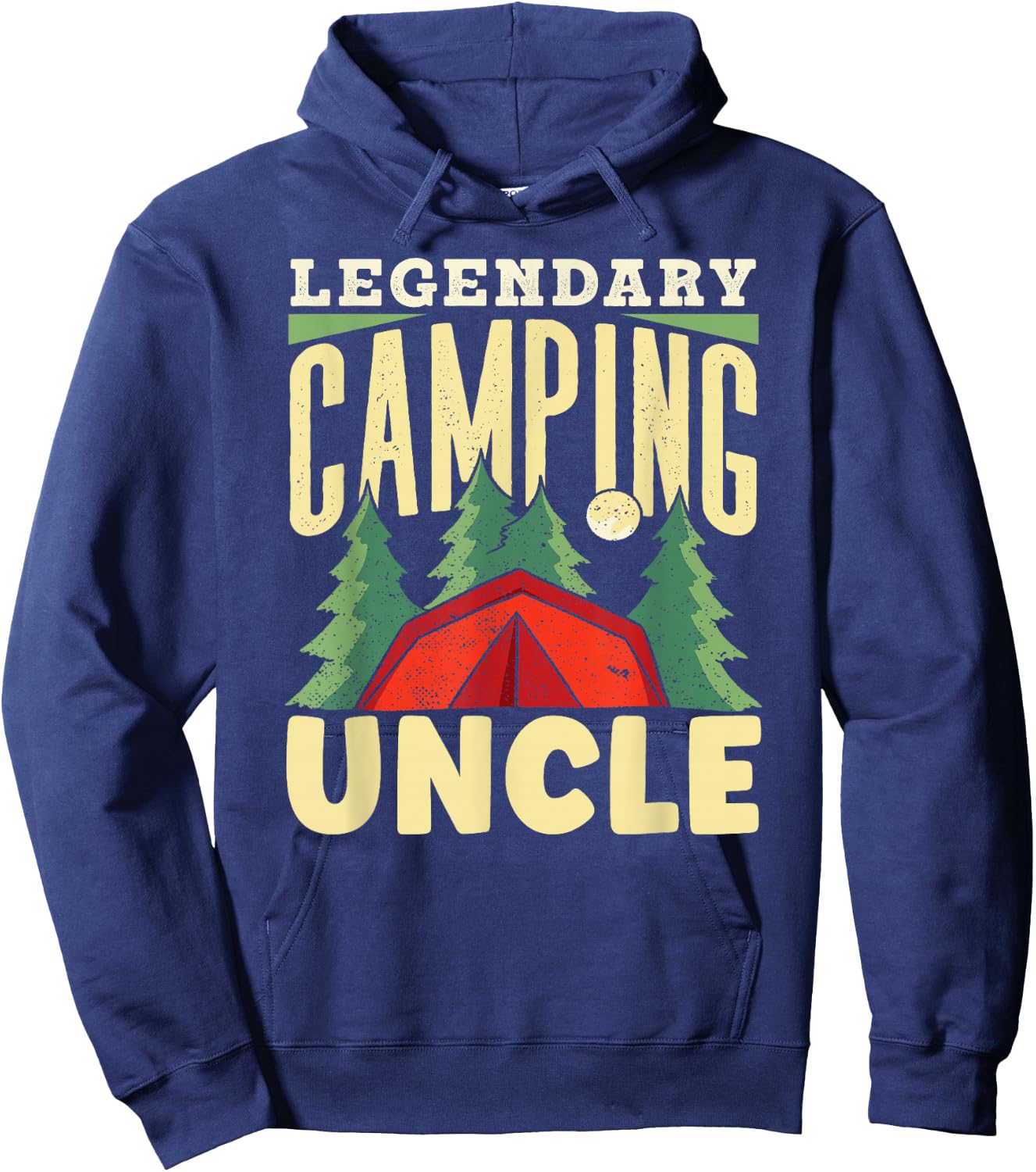 Legendary Camping Uncle Campfire Camp Camper Campsite Hoodie - Hoodie | Navy
