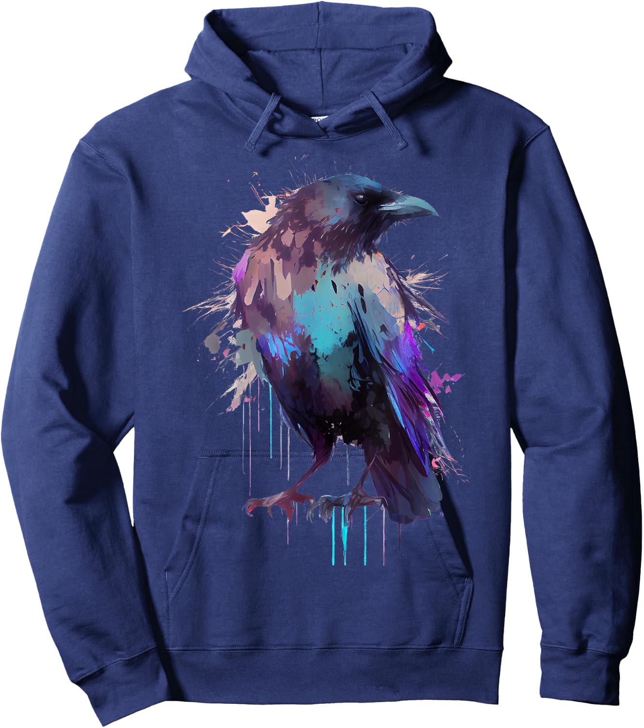 Raven colorful Hoodie - Hoodie | Navy