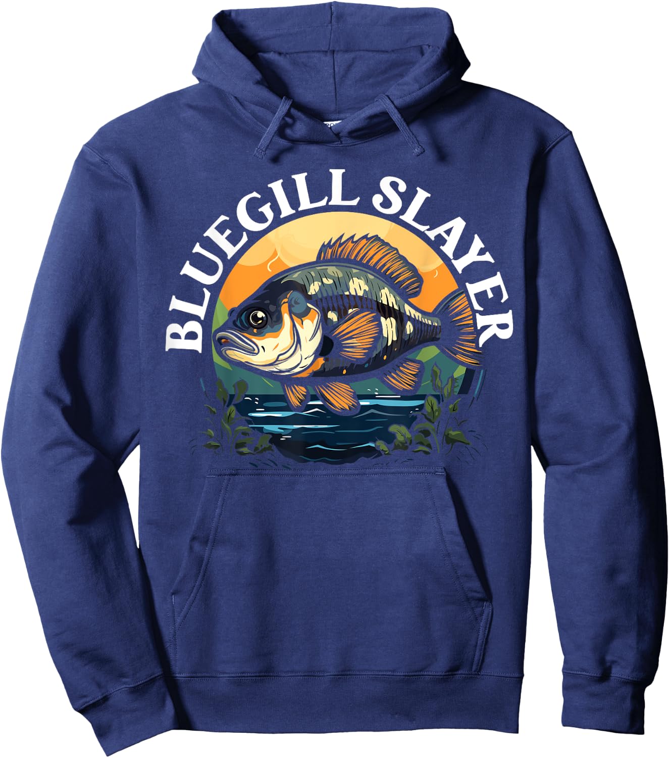 Bluegill Fishing Freshwater Fish Catcher Fisherman Hoodie - Hoodie | Navy