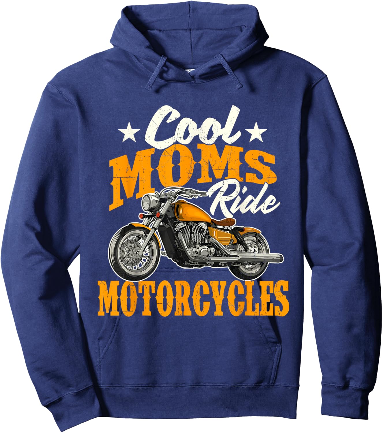 Cool Moms Ride Motorcycles - Mother's Day Biker Motorcycling Hoodie - Hoodie | Navy