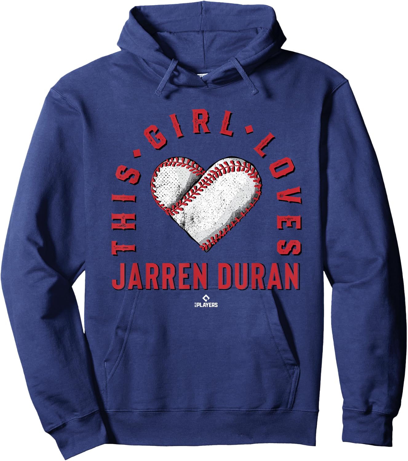This Girl Loves Jarren Duran Jarren Duran Boston MLBPA Hoodie - Hoodie | Navy