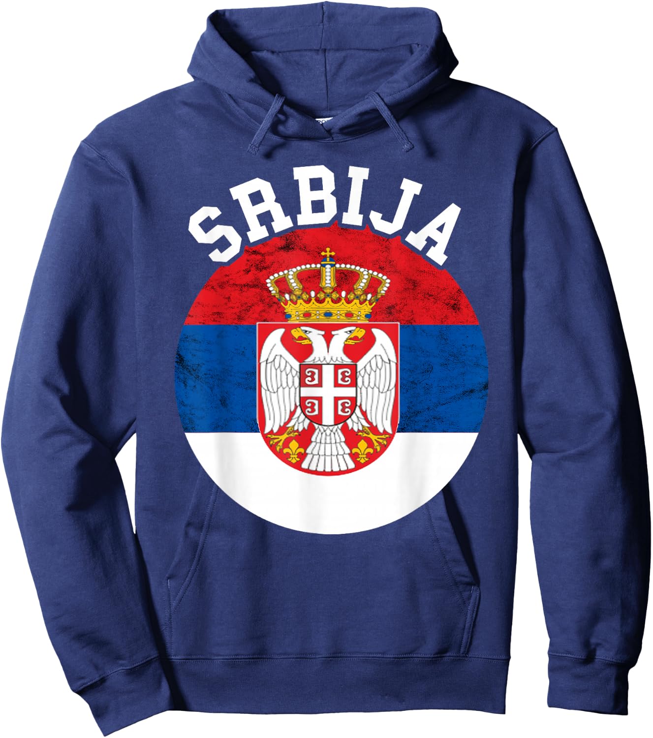 Srbija Serbia Serbian Flag Serbian Roots Serbian Pride Hoodie - Hoodie | Navy