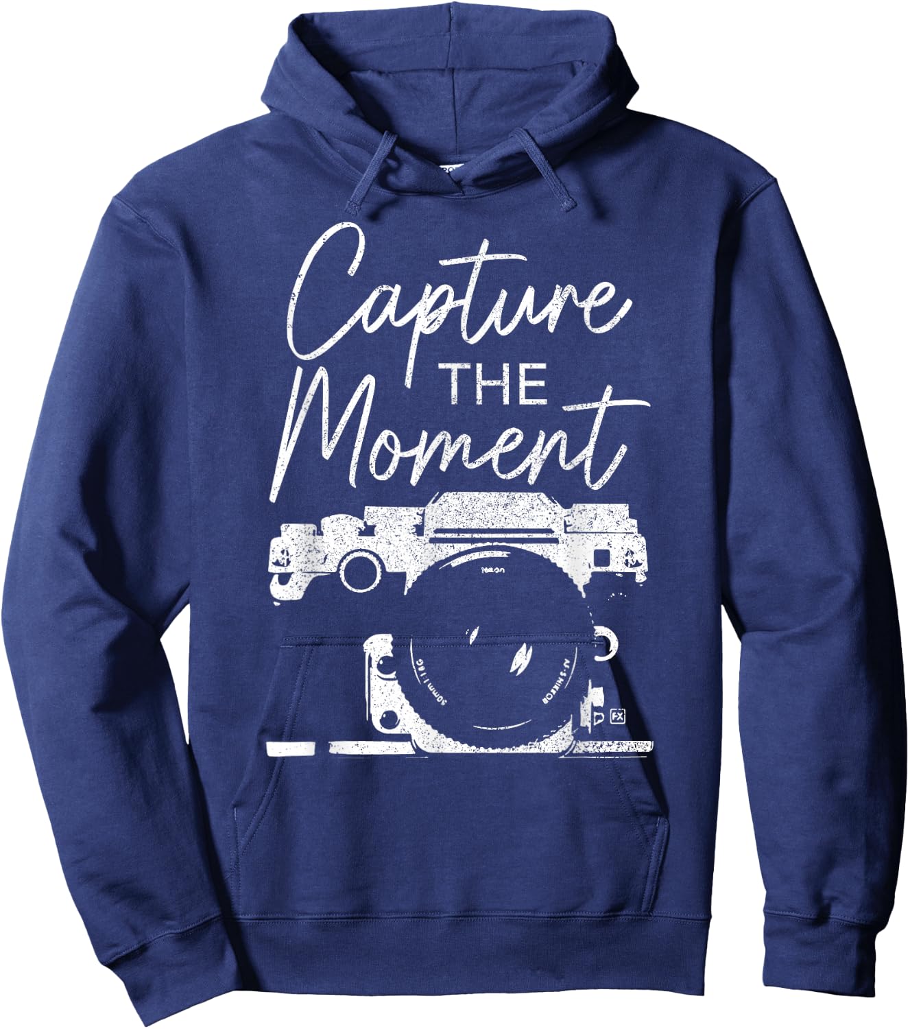 Photographer Capture The Moment Funny Camera Photography Hoodie - Hoodie | Navy