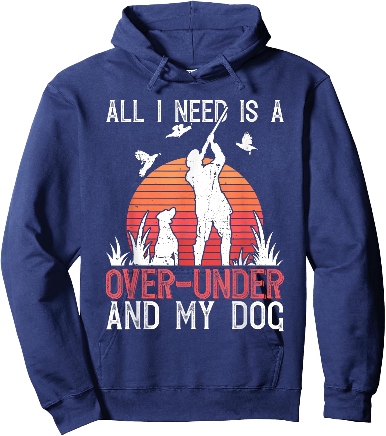 Quail Hunter And Upland Game Hunting Dog Owner Men Women Hoodie - Hoodie | Navy