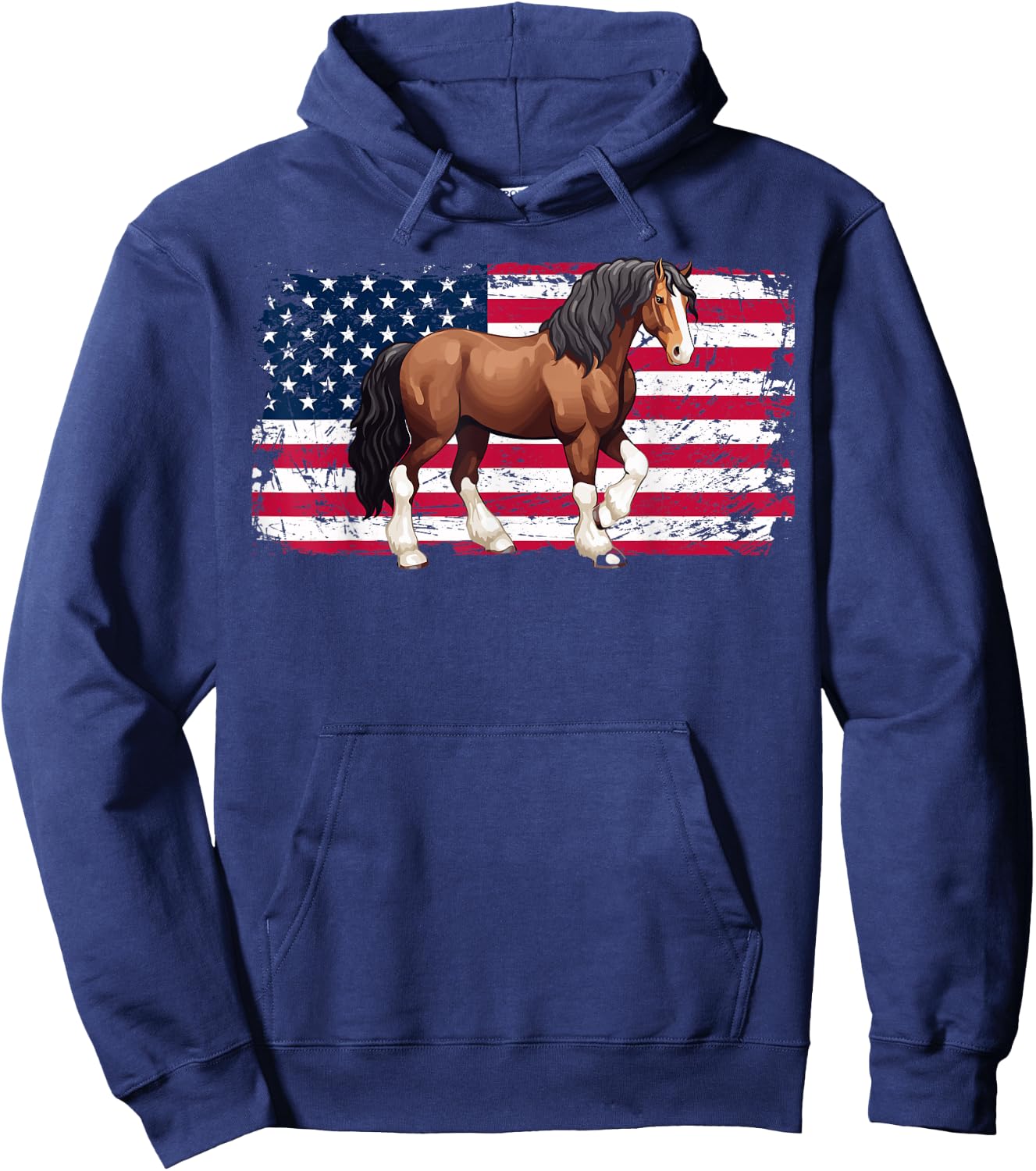 Clydesdale Horse Owner Horse Lover Horseback Riding Hoodie - Hoodie | Navy