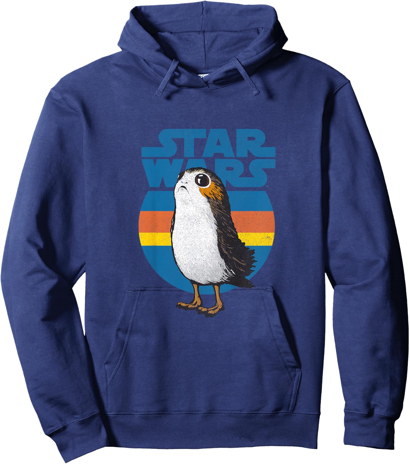 Kids Star Wars: The Last Jedi Vintage Seventies Porg Stripe Hoodie - Hoodie | Navy