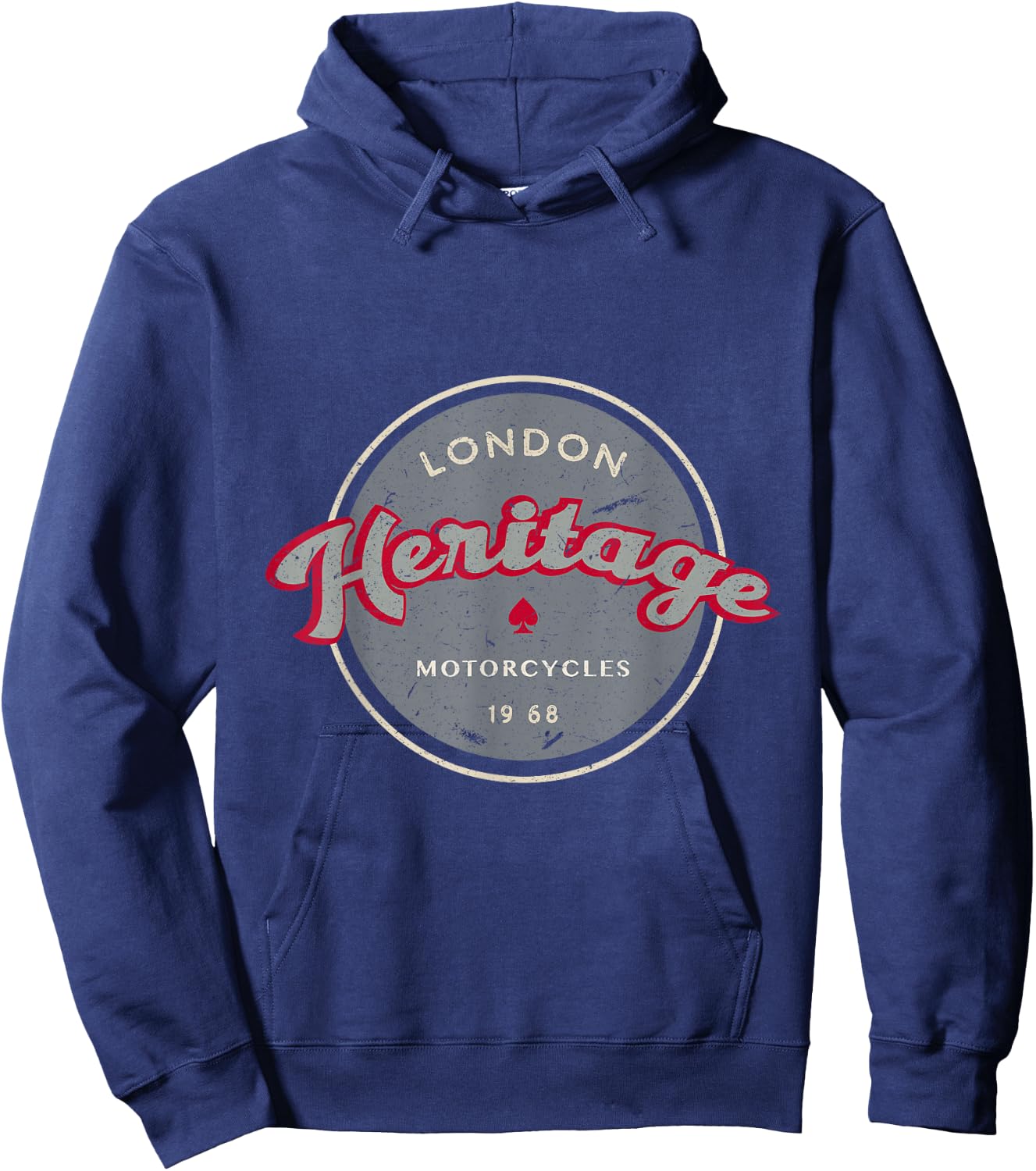 Motorcycle Retro Ace Café Hotrod Vintage Hoodie - Hoodie | Navy
