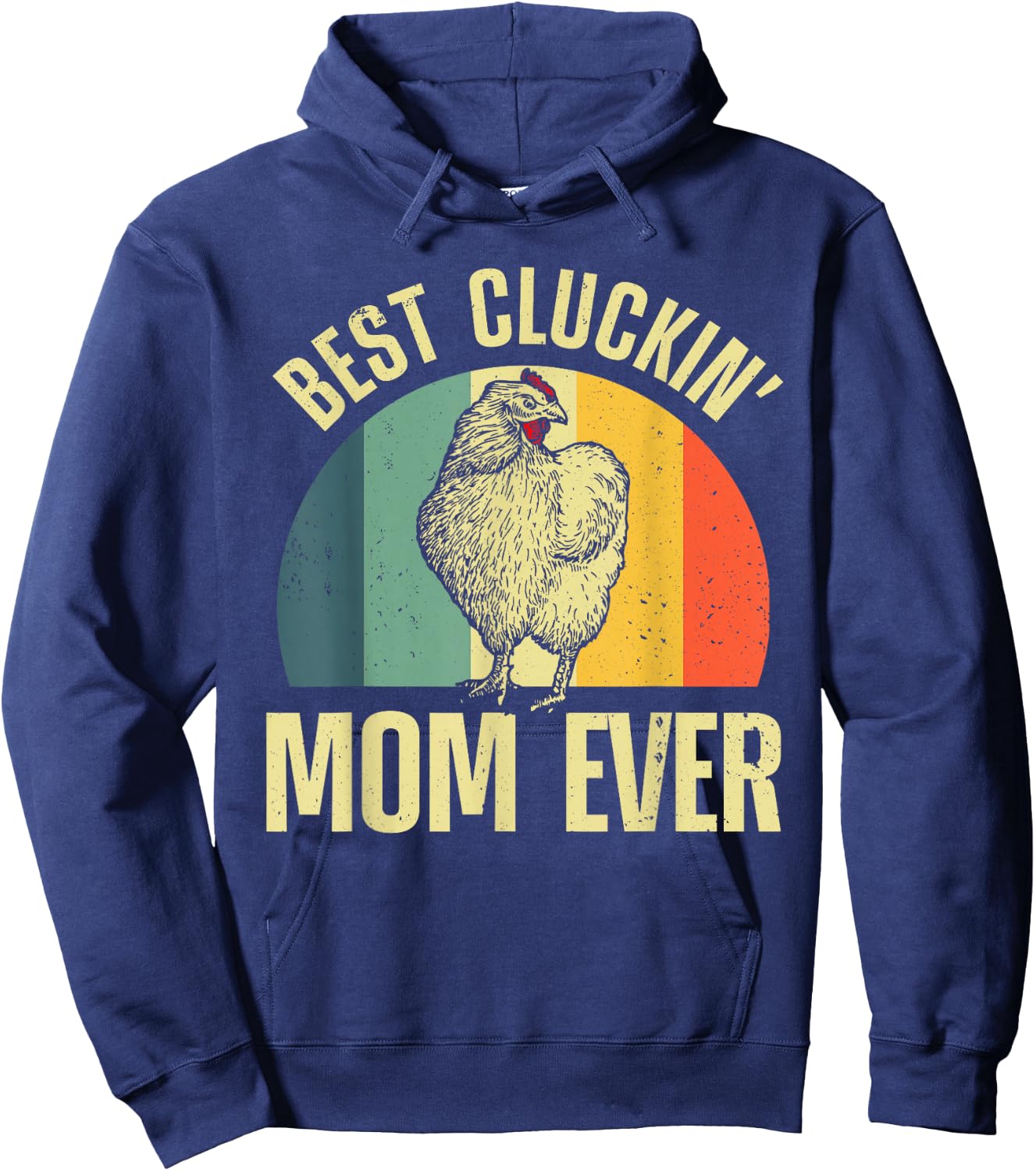 Best Chicken Mom Girls Cluckin Farm Chicken Lovers Hoodie - Hoodie | Navy