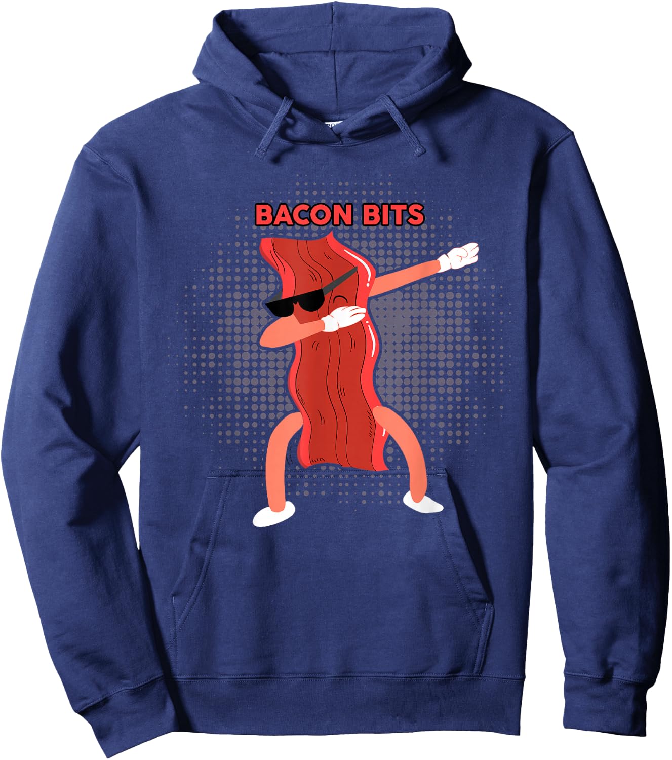 BACON BITS Shirt Dabbing Bacon Shirt Funny Bacon Lover Hoodie - Hoodie | Navy