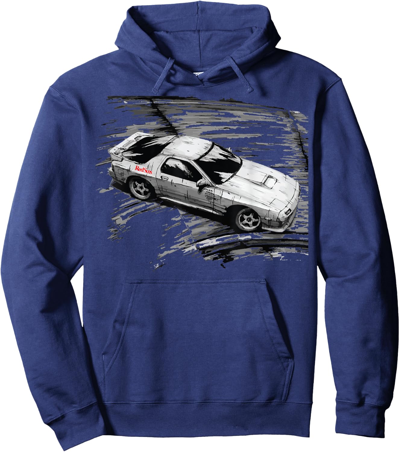 JDM Car Street Drift Race - FC ROTARY Hoodie - Hoodie | Navy