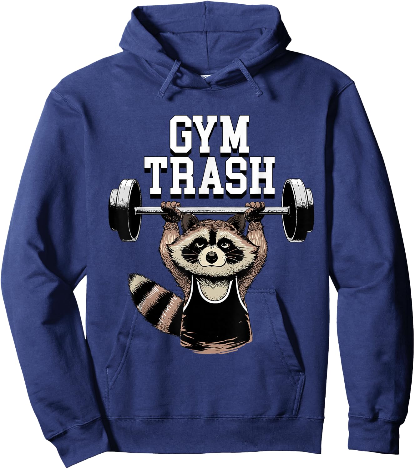 Funny Workout Shirt Raccoon Gym Trash Panda Gym Rats Lifter Hoodie - Hoodie | Navy