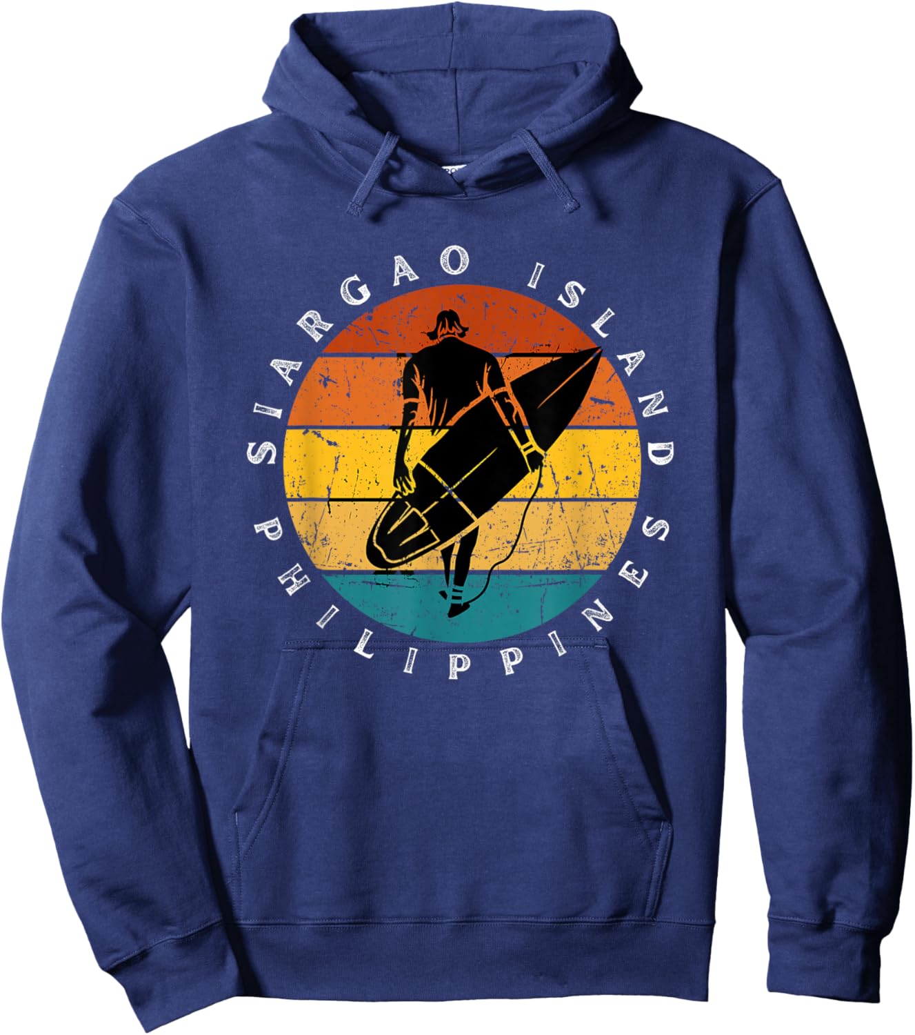 Pilipino Philippines Siargao Surfing Pinoy Surfer Hoodie - Hoodie | Navy