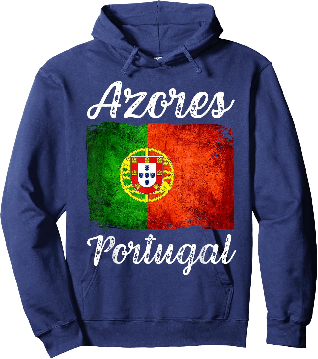 Azores Portuguese Flag Patriotic Azores Souvenirs Hoodie - Hoodie | Navy